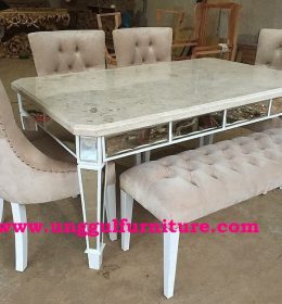 meja makan minimalis terbaru furniture jepara