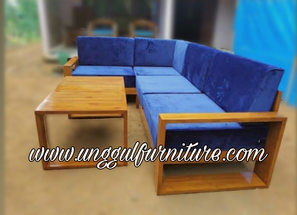 kursi sofa minimalis modern kayu 